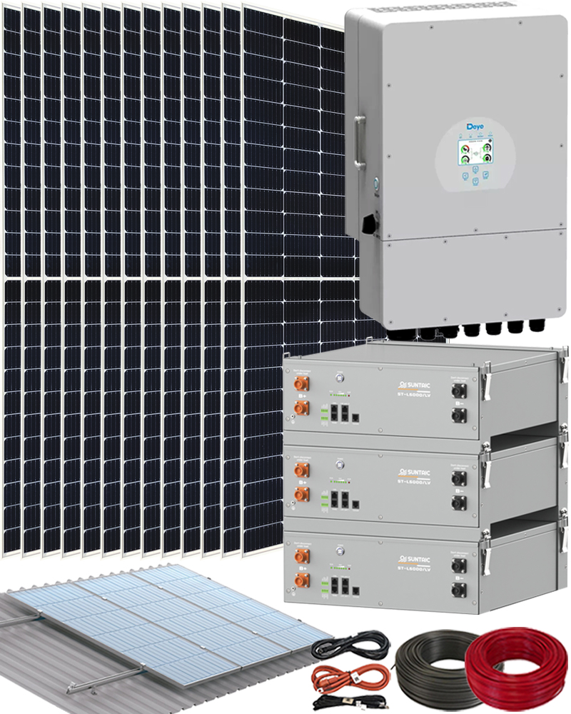 Kit Panel Solar con Inversor Deye 12000W