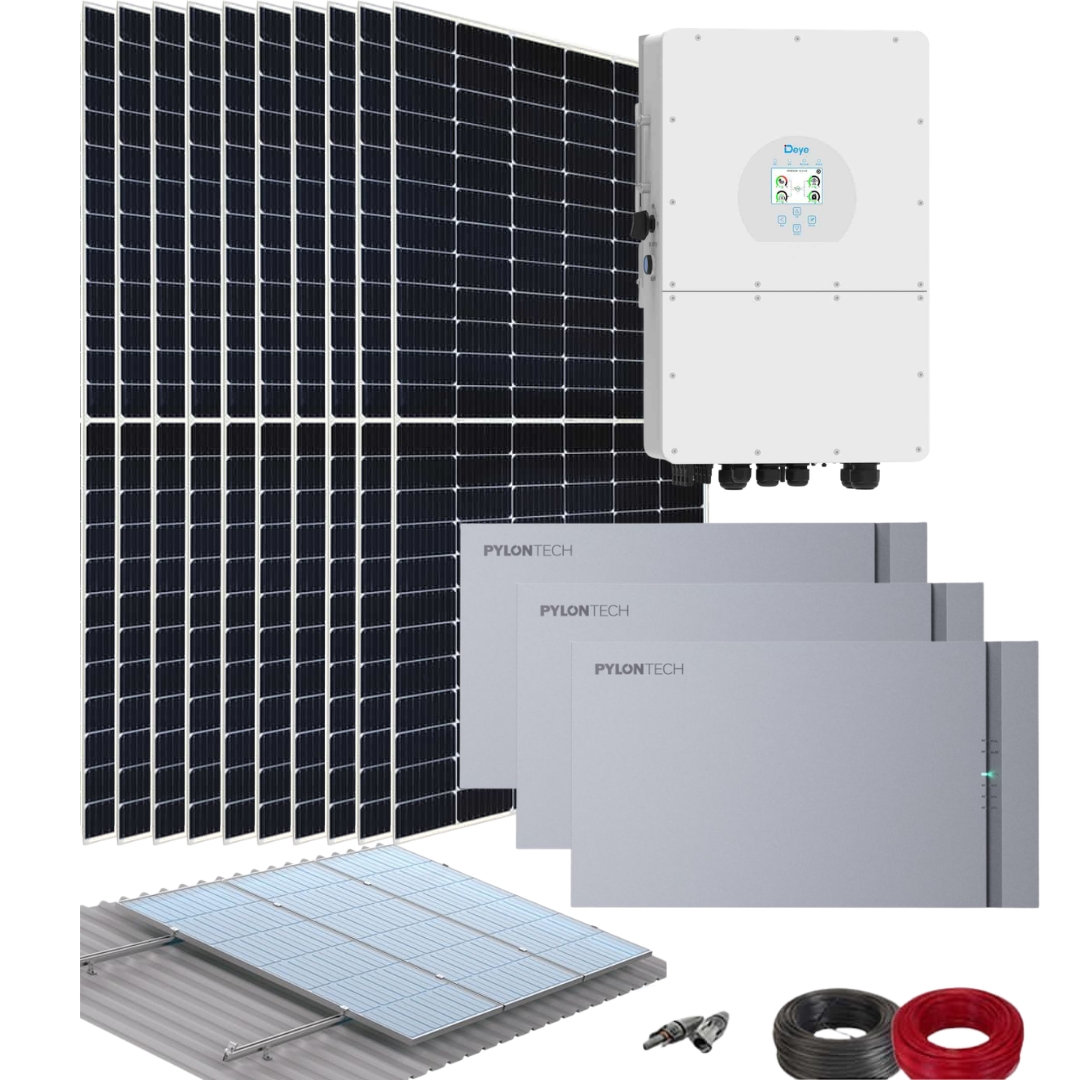 Kit Placa Solar con Inversor Deye Trifásico 5000W