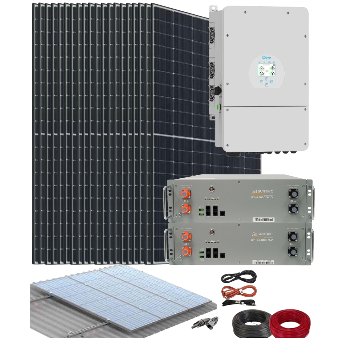 Kit Solar Híbrido Deye 10kW con Batería Litio Suntaic 10kWh