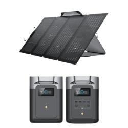 Kit Ecoflow con Estación de Energía Portátil Delta 2 con Batería Extra y Panel Portátil 400W