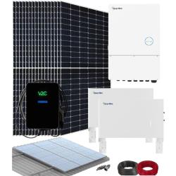 Kit Solar Híbrido 10kW con Cargador Coche Eléctrico 7,4kW