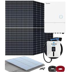 Kit Autoconsumo Solar 10kW con Cargador Coche Eléctrico 7,4kW