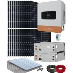 Kit Instalación Paneles Solares con Inversor Híbrido Suntaic STH6M-2/GEN 6000W y Batería Litio Suntaic ST-L5000/LV