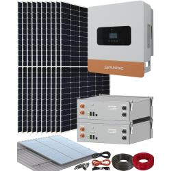 Kit Solar para Instalación Placas Solares con Inversor Híbrido Suntaic STH6M-2/GEN 6000W y Batería Litio DC 48V DC-5000/LV