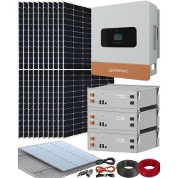 Kit Placas Solares con Inversor Híbrido Suntaic STH6M-2/GEN 6000W y Batería Litio DC 48V DC-5000/LV