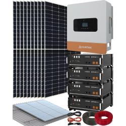 Kit Placas Solares con Inversor Híbrido 6000W Suntaic STH6M-2 y 4 Baterías de Litio