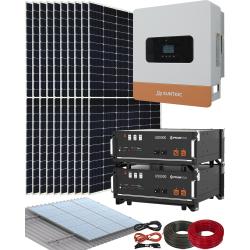 Kit Solar para Instalación Placas Solares con Inversor Híbrido Suntaic STH6M-2 6000W y 2 Batería Litio 48V