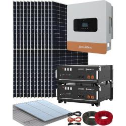 Kit Instalación Placas Solares con Inversor Híbrido Suntaic STH6M-2 6000W y 2 Baterías Litio 48V