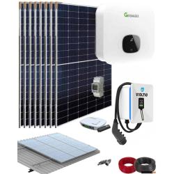 Kit Solar Autoconsumo Fotovoltaico Cargador Coche 3000W Growatt