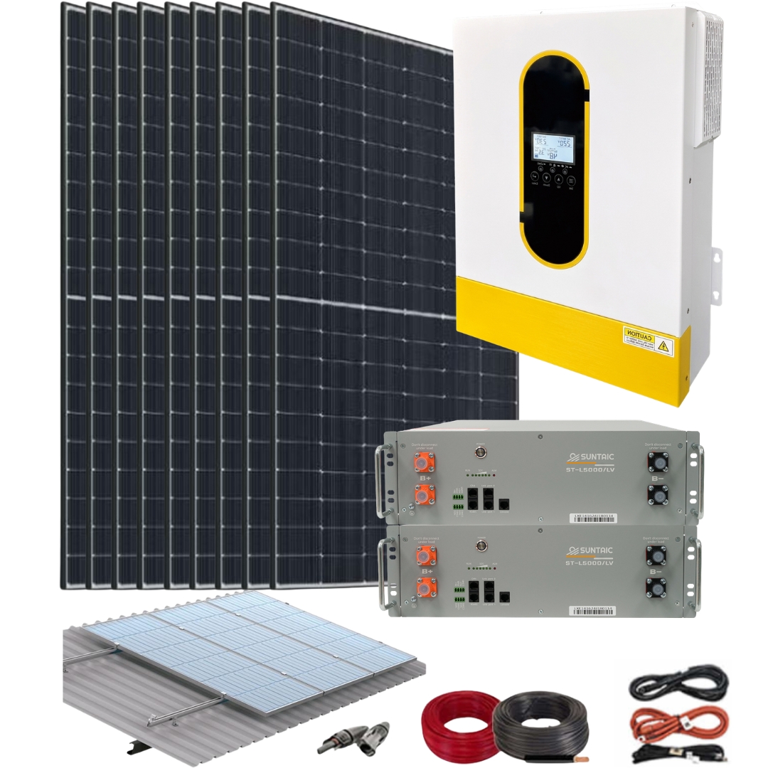 Kit Solar Aislada Litio 6200W 48V 9200kWhaño
