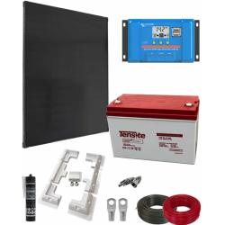 Kit Solar Caravana 12V 1000Whdia con Estructura y Batería AGM