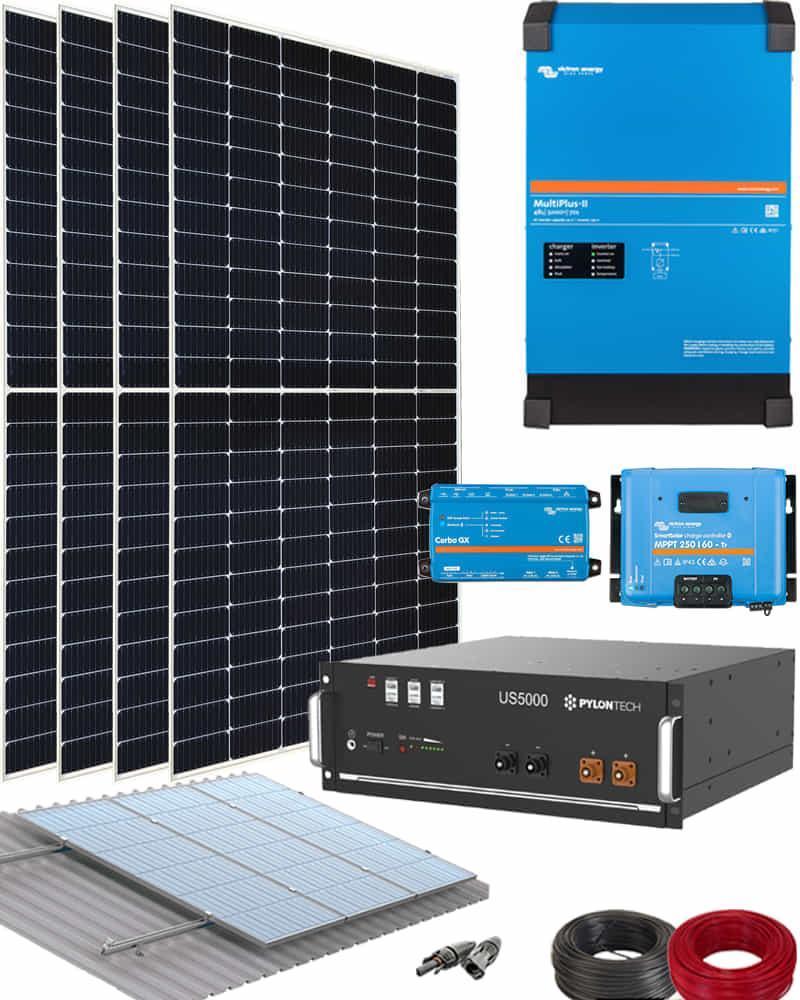 Kit Solar Litio Pylontech 4,8kWh 3000W 9000Whdia