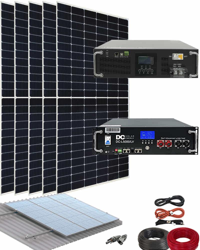 Kit Solar Litio 5500W 48V 4500kWaño