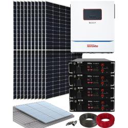 Kit Solar Aislada 11kW con 20kwh Litio y 30kwhdia