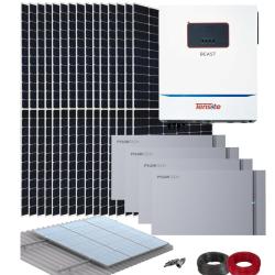 Kit Paneles Solares Fotovoltaica Aislada 11kW con 20kwh Litio y 40kwhdia