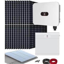 Kit Solar Híbrido Huawei 6kW LB0 Monofásico con Batería Luna2000 7kWh E1