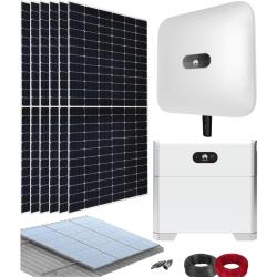 Kit Solar Híbrido Huawei 3kW M1 Trifásico con Batería Luna2000 5kWh E0