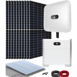 Kit Solar Híbrido Huawei 5kW M1 Trifásico con Batería Luna2000 5kWh E0