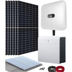 Kit Solar Híbrido Huawei 3kW M1 Trifásico con Batería Luna2000 5kWh E1