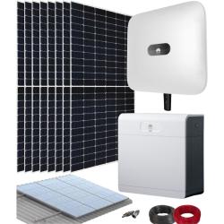 Kit Solar Híbrido Huawei 4kW M1 Trifásico con Batería Luna2000 5kWh E1