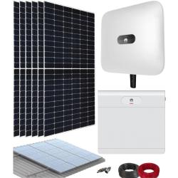 Kit Solar Híbrido Huawei 3kW M1 Trifásico con Batería Luna2000 7kWh E1