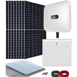 Kit Solar Híbrido Huawei 4kW M1 Trifásico con Batería Luna2000 7kWh E1