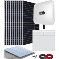 Kit Solar Híbrido Huawei 5kW M1 Trifásico con Batería Luna2000 7kWh E1