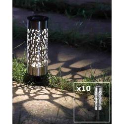 Pack 10uds Luces Solares Exterior
