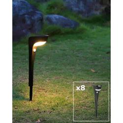 Pack 8uds Luces con Placas Solares