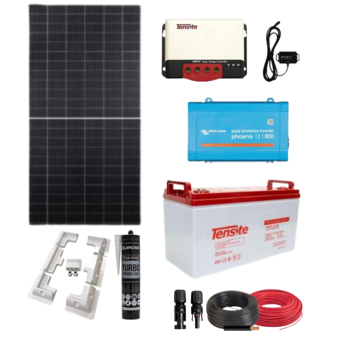 Kit Solar para Caravanas 600W 12V 1500Whdia
