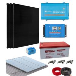 Kit Solar Vivienda Aislada con AGM 800W 12V 3000Whdia
