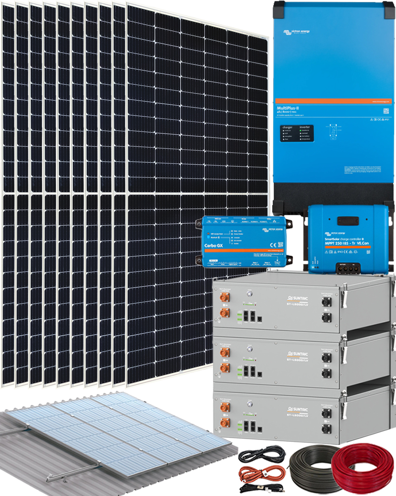 Kit Solar Victron 5000W 48V 16000Whdia