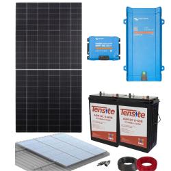 Kit Solar Aislada 800W 12V con baterias AGM