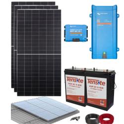 Kit Solar Casa de Campo 1200W 12V con baterias AGM