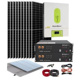 Kit Solar para Casa Aislada 4000W 24V con baterías de litio