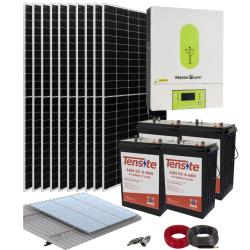 Kit Solar Casa Aislada 5000W 24V con baterías AGM