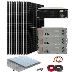 Kit Solar Aislada 5500W 48V con baterías de litio 15kWh