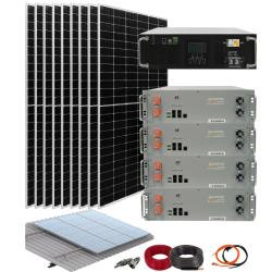 Kit Solar Aislada 5500W 48V con baterías de litio 20kWh