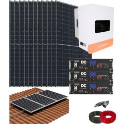 Kit Autoconsumo Híbrido Suntaic 6kW Monofásico con Batería Litio DC 15kWh - Teja