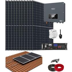 Kit Solar Híbrido Azzurro 5kW con DC - Teja