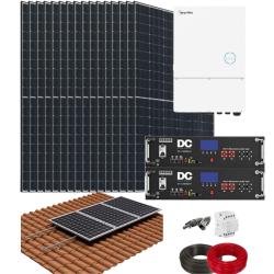 Kit Autoconsumo Híbrido Hoymiles 10kW Monofásico con Batería Litio DC 10kWh - Teja