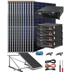 Kit Solar Aislada Voltronic King Rack 5kW 48V con Pylontech - Inclinada