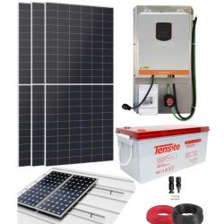 Kit Solar Aislada Suntaic Nano 1500W 12V con batería AGM 300Ah Tensite - Chapa