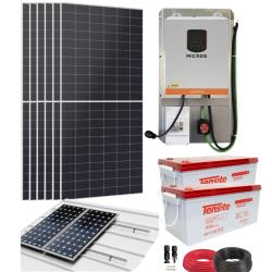 Kit Solar Aislada Suntaic Micros 3500W 24V con batería AGM 600Ah  Tensite - Chapa
