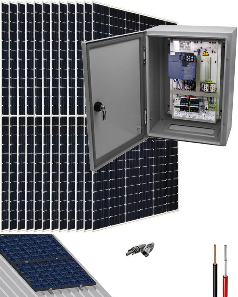 Kit Bombeo Solar con Bomba de Agua Trifásica 400V hasta 5.5cv