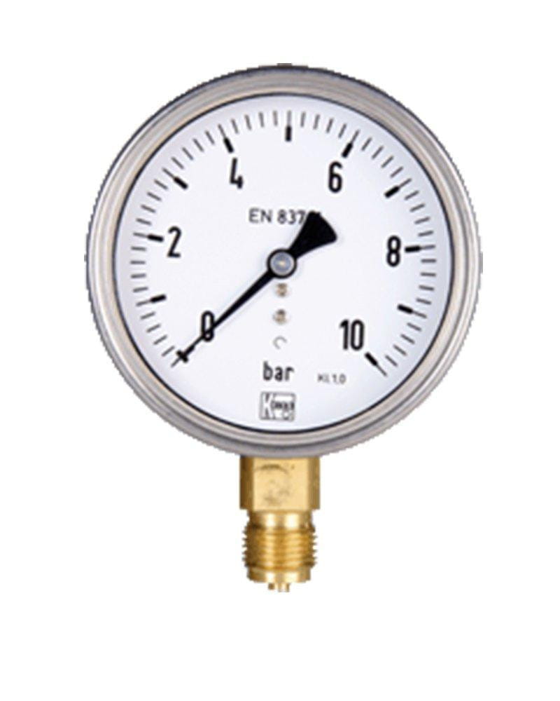Manómetro de Presión de Agua Limpia hasta 16Bar 50mm