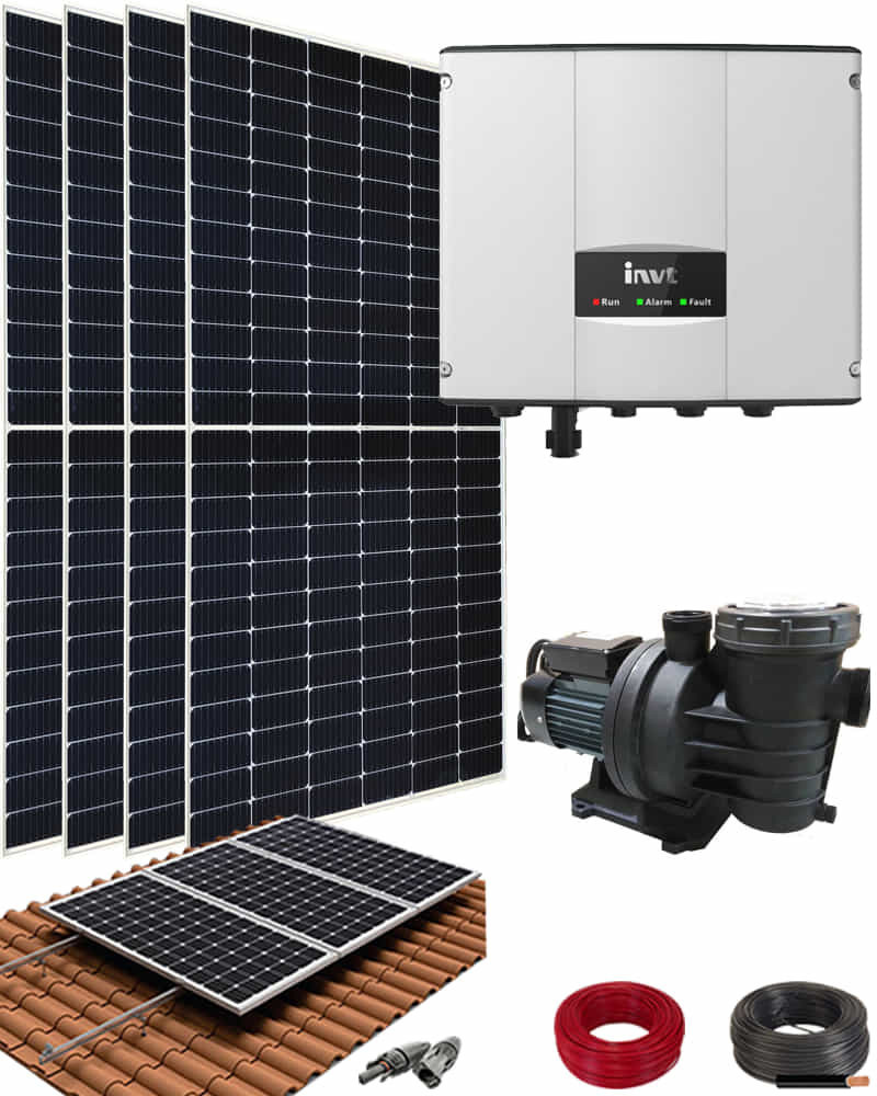 Kit Depuradora Solar con bomba 0.75cv para piscina