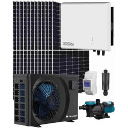 Kit Solar 6000W Tensite con Depuradora Piscina Solar Silen 0.5CV y Bomba Calor Piscina 30m3 7,2kW Klinwass Dolphin