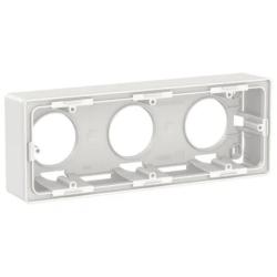 Caja de Superficie oara Mecanismo Empotrable 3 Elementos Electric New Blanco