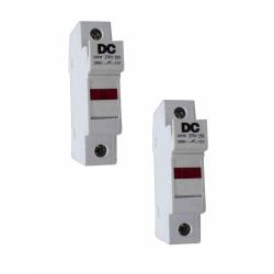 Pack 2 ud Portafusibles 10x38 1000V